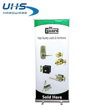 Uhs Hardware UHSPromotional Roll Up Banner - No 3 Style - DeGuard Door Locks UHS-BNR003